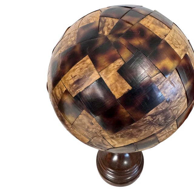 Collection of Faux Tortoise Shell Obelisks and Paper Machè Decorative Sphere For Sale - Image 17 of 18