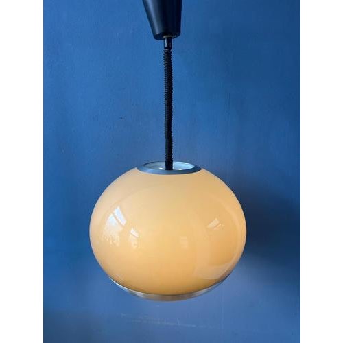 Vintage Space Age Mushroom Pendant Lamp from Dijkstra For Sale - Image 6 of 13