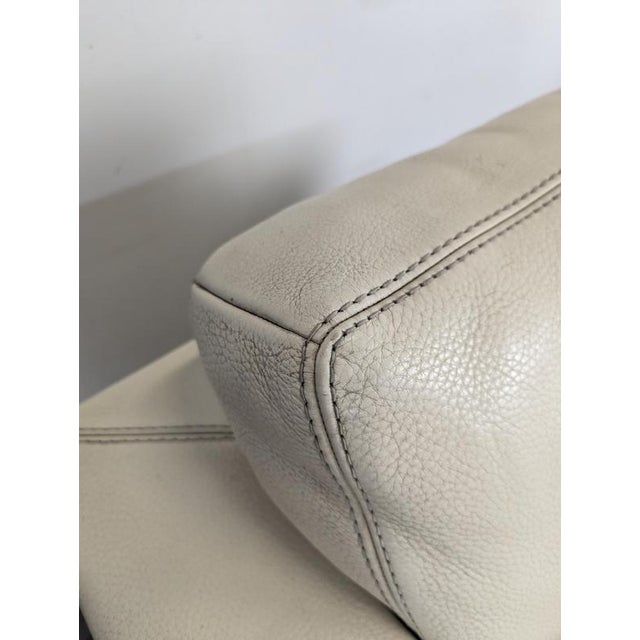 Cream Leather Lounge Chair from Rivolta, Italy, 2000s, in Very Good conditions.
