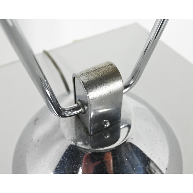 Metal Chromed Metal Lamp attributed to Yves Jujeau and André Mounique for Jumo, France, 1930s For Sale - Image 7 of 14