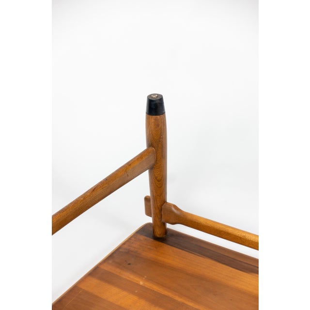 Altavista Lane Lane Monte Carlo Square Coffee Table, Walnut and Oak With Ceramic Tile Inset For Sale - Image 4 of 7