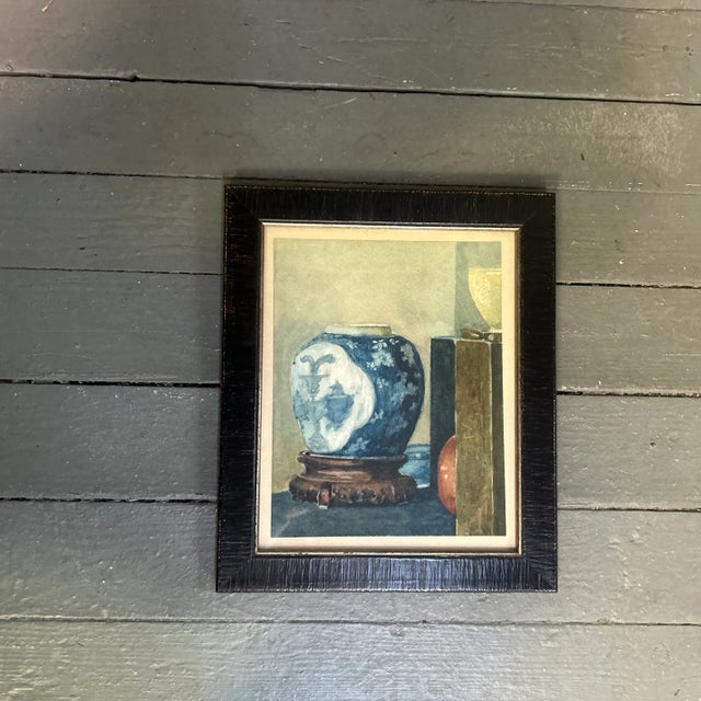 1930’s/40’s original still life of vase watercolor painting. Measures approximately 7x9 or 10x12 framed. Check out my shop...