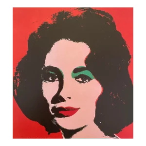 1989 Andy Warhol Foundation "Liz - 1964” Pop Art Vintage Offset Lithograph Print
