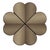 The Lucky coat stand by Richard Hutten features a refined and elegant design resembling a four-leaf clover, symbolizing...