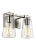 The Sean Lavin Mercer two light vanity fixture in satin nickel provides abundant light for your bath vanity, while adding...