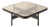 Alwa Square Two Super Big Side Table with Transparent Top and Black Base by Sebastian Herkner for Pulpo For Sale