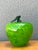 Mid-Century Modern Vintage Art Glass Apple For Sale - Image 3 of 12