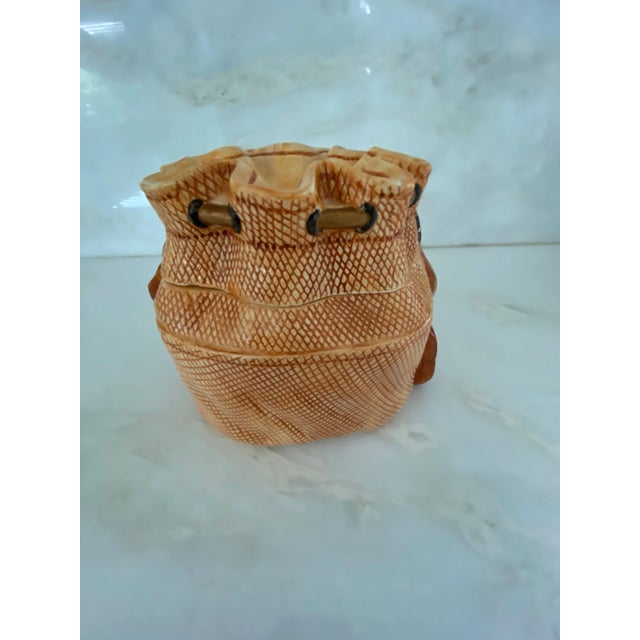 1970s Duffle Purse Cookie Jar For Sale - Image 4 of 7