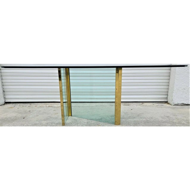 Offering One Of Our Recent Palm Beach Estate Fine Furniture Acquisitions Of A 1970's Leon Rosen for PACE COLLECTION Glass...