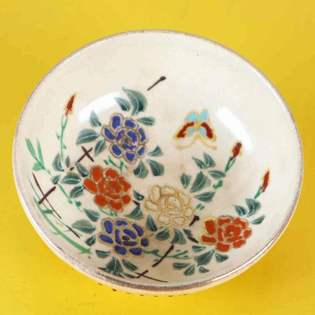 Antique Asian Glazed Ceramic Bowl, 1900s For Sale - Image 3 of 9