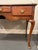 Wood Late 18th Century American Antique Queen Anne Style Lowboy With Tiger Maple Drawers For Sale - Image 7 of 7