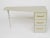 Celadon 1950s Celadon Lacquered Wood & Brass Ribbon Handle Desk Attributed to Tommi Parzinger For Sale - Image 8 of 9
