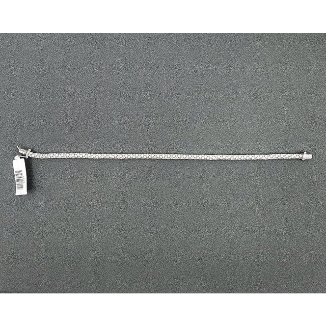 Metal 7.47 Ct Diamond Eternity Bracelet For Sale - Image 7 of 8