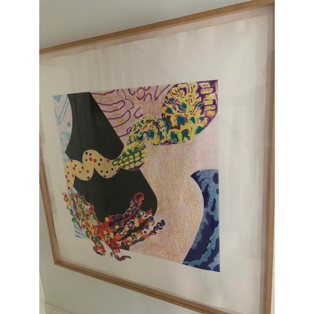 NANCY GRAVES Borborygmi, 1988 Signed, dated, and numbered in pencil in lower margin Aquatint with colors 49 x 49 inches...