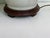 Vintage Large Chinese Blanc De Chine Crackle Glazed Porcelain Foo Dog Handle Table Lamps on Hardwood Bases a Pair For Sale - Image 10 of 11