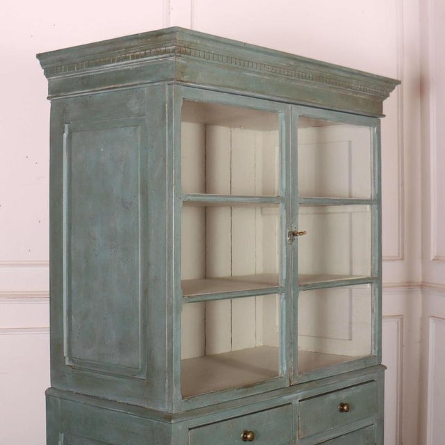 Scottish Glazed Kitchen Cabinet in Pine For Sale - Image 11 of 14
