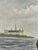 Vintage Signed Sailing Ship Seascape Oil Painting For Sale - Image 4 of 12