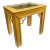 Bamboo and Grasscloth Covered Glass Top Side Table For Sale