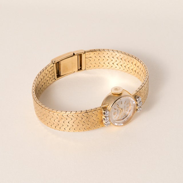 Vintage Rolex Precision Ladies’ Cocktail Watch in 18K Yellow Gold Circa 1950s | Manual Wind An elegant expression of mid-...