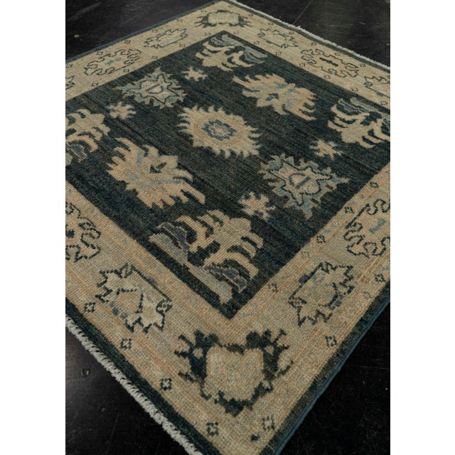 Textile Oushak Square Rug 3' x 3'1" #21346 For Sale - Image 7 of 8