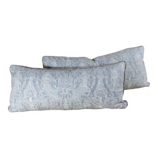 Contemporary Fortuny Lumbar Pillows- a Pair For Sale