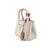 Modern Prada Jardinière Natural Cotton Canvas Leather Trim Mini Handbag For Sale - Image 3 of 13