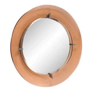 Circular Mirror from Cristal Arte, 1960s For Sale