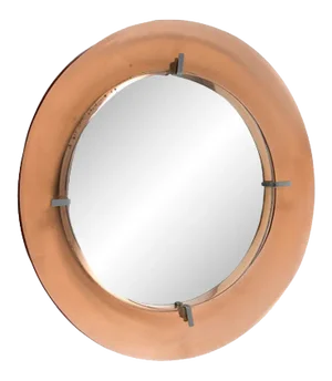 Circular Mirror from Cristal Arte, 1960s