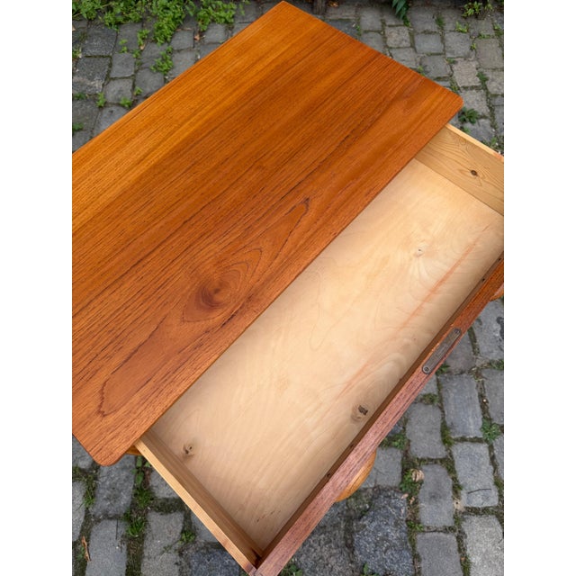 Teak Chest of Drawers with Shell Handles, Denmark For Sale - Image 4 of 11