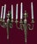 Large French Louis XVI Style Bronze Three-Arm Wall Sconces, 1950s, Set of 2 For Sale - Image 11 of 18
