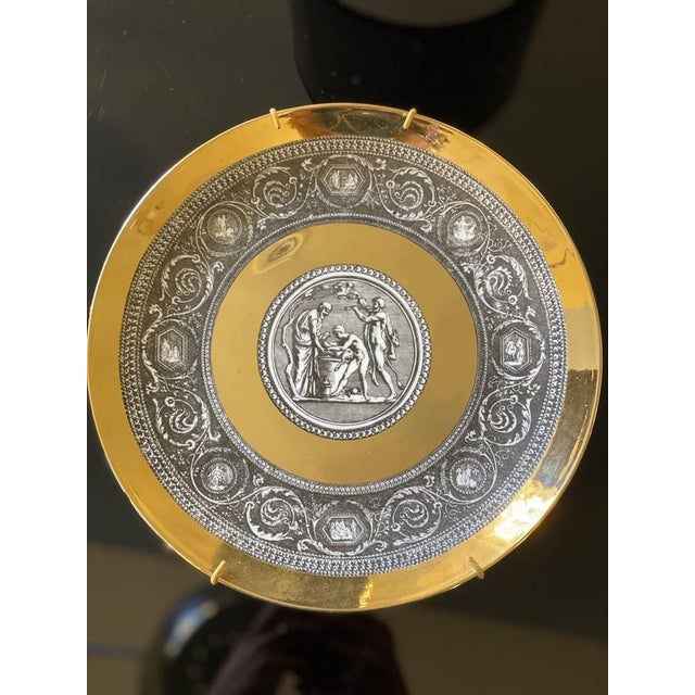 Cammei Mythological Collection Plates in Ceramic and Gold Leaf, 1960s, Set of 6 For Sale - Image 13 of 18