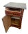 Stunning 19th-century European bedside cabinet, masterfully crafted in the grand tradition of the Empire and Biedermeier...