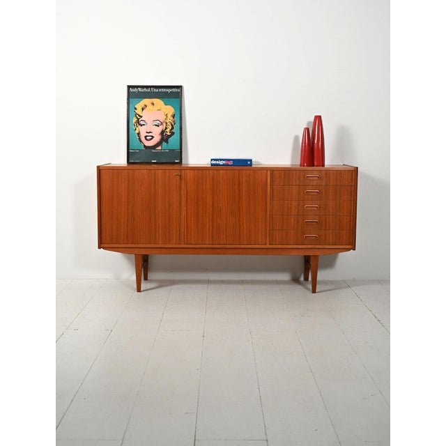 Scandinavian Teak Sideboard, 1960s For Sale - Image 6 of 12