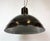 Industrial Black Enamel Factory Pendant Lamp, 1950s For Sale - Image 6 of 18