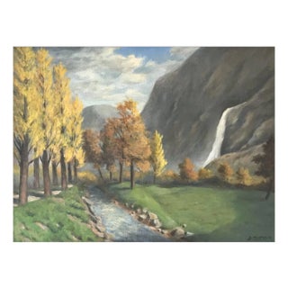 Ernest Albert Christen, Début d'automne, 1972, Oil on Canvas, Framed For Sale