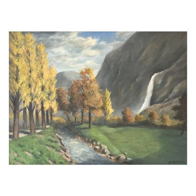 Ernest Albert Christen, Début d'automne, 1972, Oil on Canvas, Framed For Sale