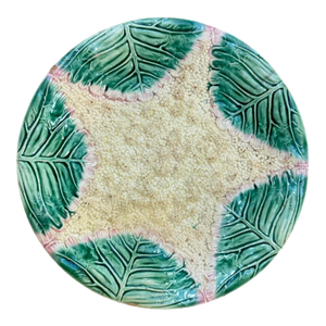 Late 19th Century Etruscan Majolica Caulifower Star Plate
