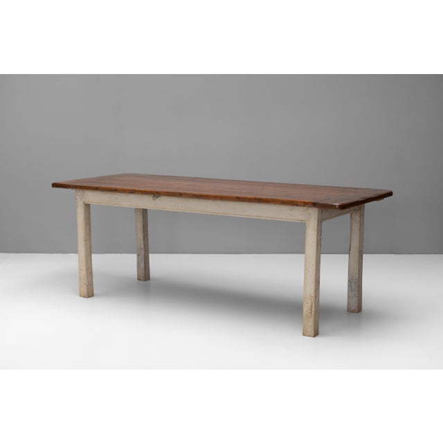 Rustic French Farm Table, 1900s For Sale - Image 3 of 8