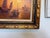 Burnt Orange Vintage Chinese Junk Boats Sunset Oil Painting Signed Young Asian Seascape Frame For Sale - Image 8 of 11