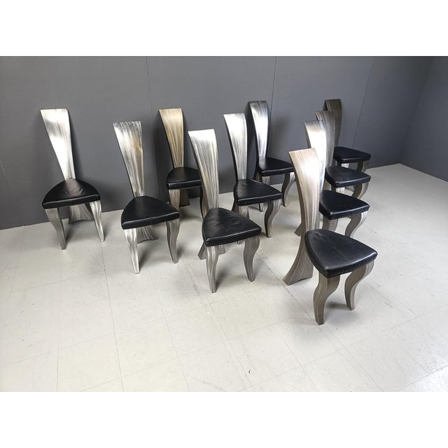 Postmodern Dining Chairs by Hans Kopla, 1997, Set of 10 For Sale - Image 3 of 11