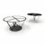 Contemporary Pace Round Dining Table in Powder-Coated Aluminum and Glass Top by Altreforme For Sale - Image 3 of 7