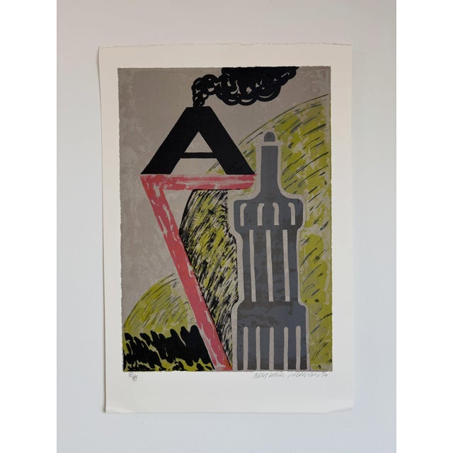 Bent Karl Jacobsen, A, 1996, Lithograph For Sale - Image 4 of 4