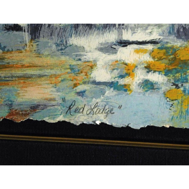 Earl Biss "Red Lodge" Serigraph on Paper Framed Hand Signed Make an Offer #272 For Sale - Image 10 of 10