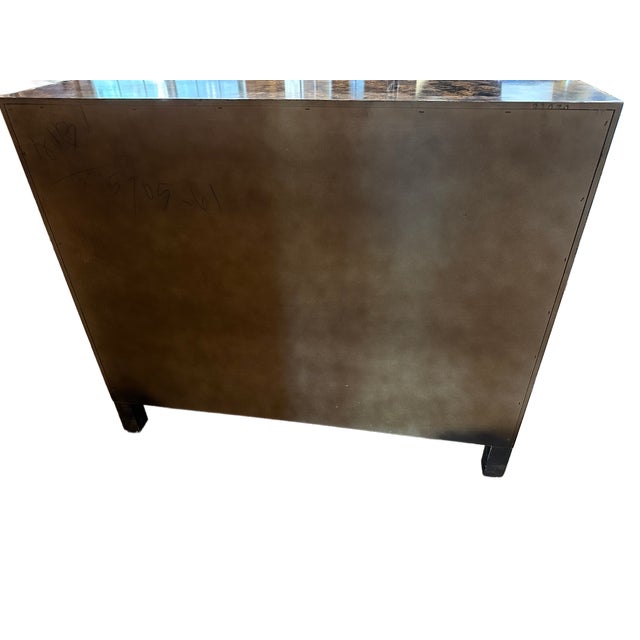 1970's Henredon Chinoiserie Faux Tortoiseshell Cabinet For Sale - Image 12 of 12