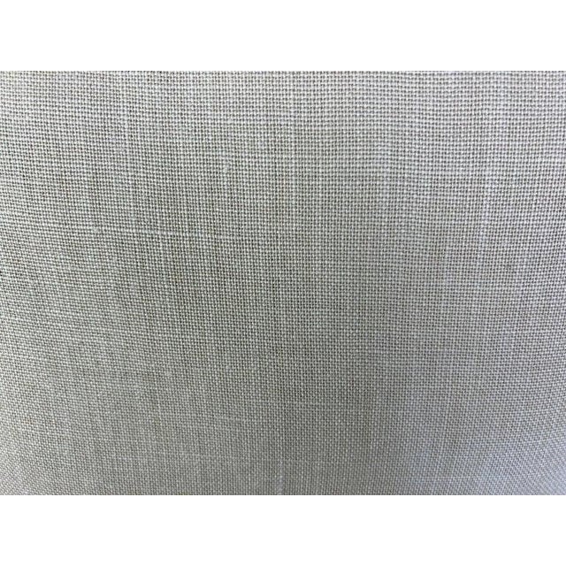 Textile Tapa Stripe Patterned Fortuny Textile Pillows W/ Linen Backs, Pair For Sale - Image 7 of 7