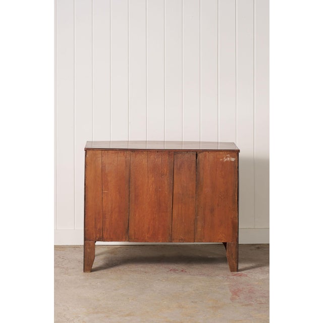 19th Century Victorian Flame Mahogany Bowfront Chest With Urn Hardware For Sale - Image 15 of 15
