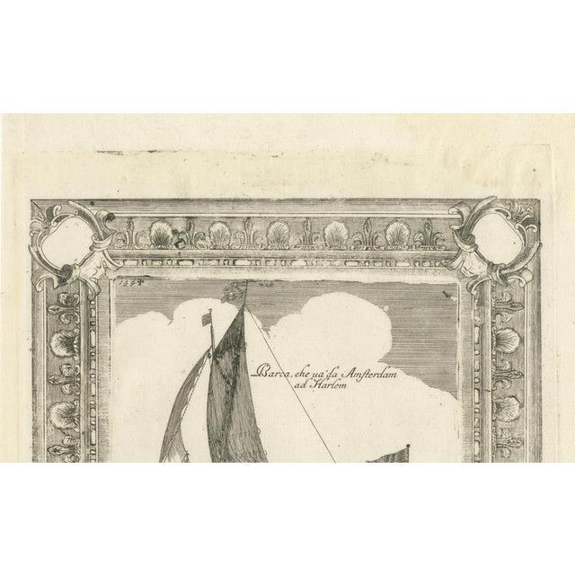 Copper Vincenzo Coronelli, English Galleons & Dutch Vessels, 1690, Copper Engraving on Paper For Sale - Image 8 of 9