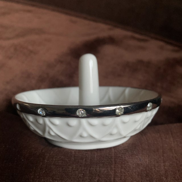 Ceramic Lenox Bliss China Ring Holder For Sale - Image 7 of 9