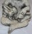 Traditional Midcentury Concrete Statue of Baby Holding Bunnies For Sale - Image 3 of 10