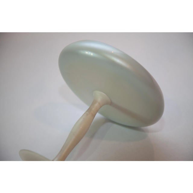 1930s Steuben Blue Aurene Calcite Compote For Sale In Seattle - Image 6 of 7